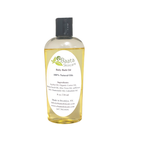 Natural Baby Bath Oil 8 oz.