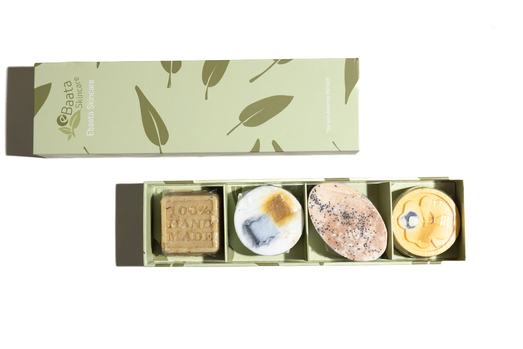 Skincare Gift Box - 4 Mini Soaps | Ebaata Skincare