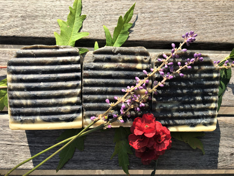 Floral Mint Bar Soap without Goats Milk - soothing and vegan friendly