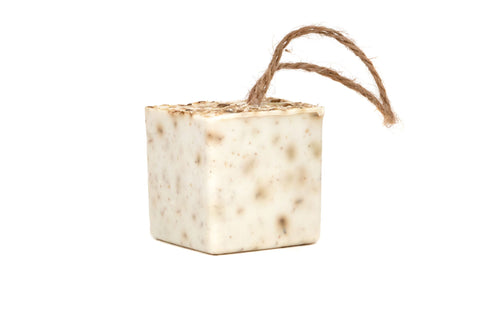 Oatmeal soap with Shea Butter and Goats milk, square shaped. Perfect eczema soap and sensitive on baby's skin.